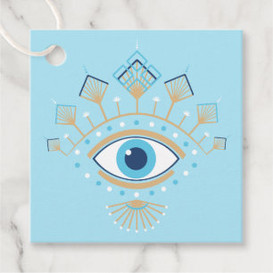 Decorated Greek Evil Eye Turkish Protection Symbol Favour Tags