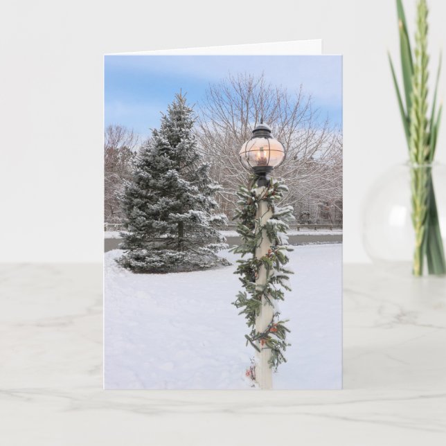 Decorated lamp post card (Front)