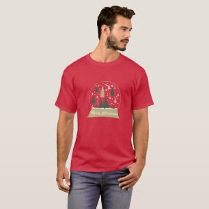 Decorated Modern Christmas Snowglobe T-Shirt