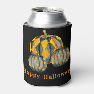 Decorated Pumpkins Halloween Customisable  Can Cooler