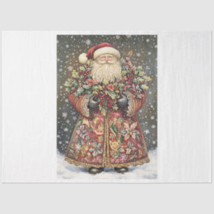 Decorated Robe Santa Tissue Paper