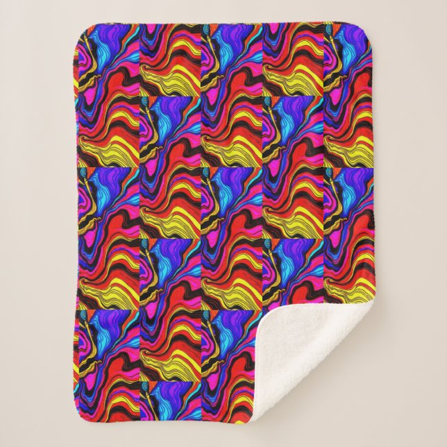 Decorated Sherpa Blanket (Front)