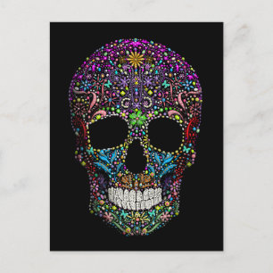 Decorated Skull  Postcard