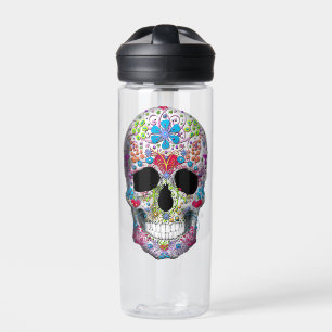 Decorated Skull Water Bottle