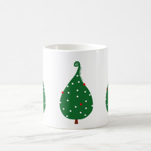 Decorated spruce christmas tree coffee mug