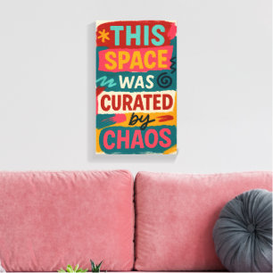 Decorated With Delusion & Taste Modern Canvas Print