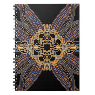 Decorated with elegant and luxurious patterns. Roc Notebook