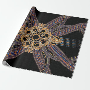 Decorated with elegant and luxurious patterns. Roc Wrapping Paper