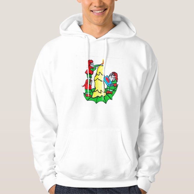 DECORATING ELVES hoodie (Front)