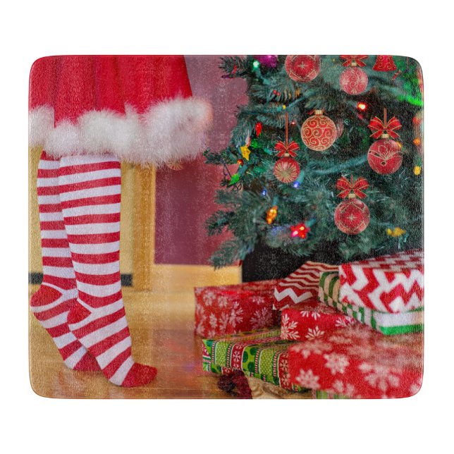 Decorating the Christmas Tree Cutting Board (Front)