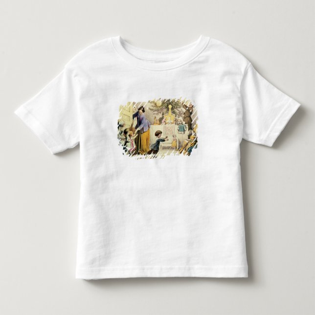 Decorating the Christmas Tree Toddler T-Shirt (Front)