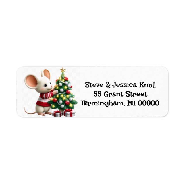 Decorating the Tree Return Address Labels (Front)