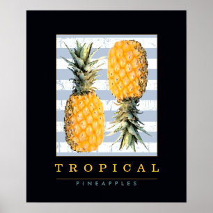 decorating with fruits . pineapples poster