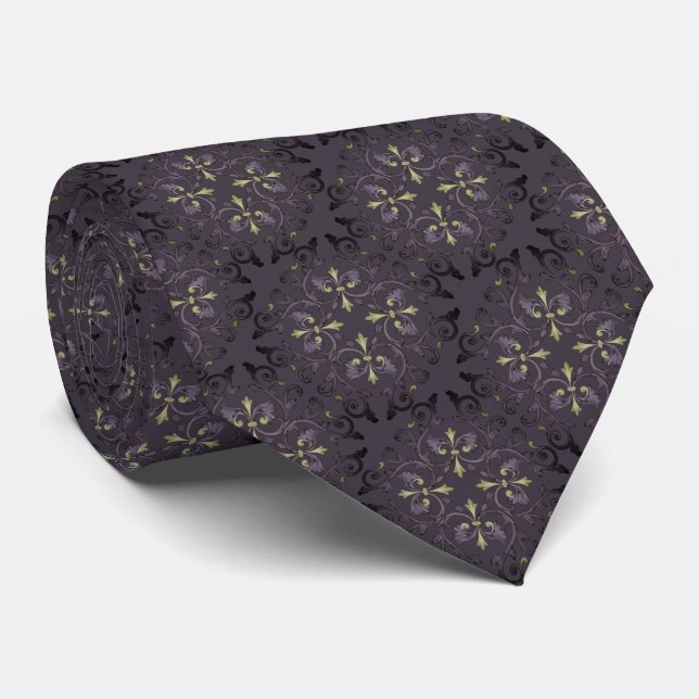 Décoration élégante avec un dégradé violet mat tie (Rolled)