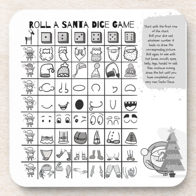 Decoration for your holiday table coaster (Front)