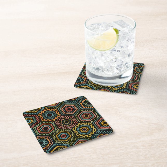 decoration square paper coaster (Insitu)