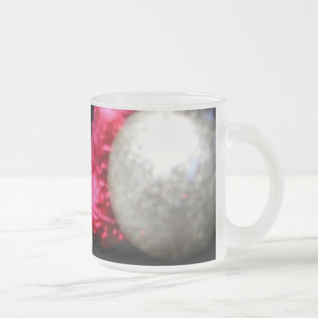 Decorations Frosted Glass Coffee Mug (Right)