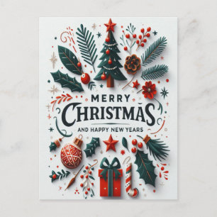 Decorations Like Snowflakes Postcard