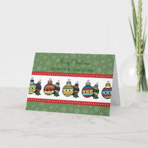 Decorations New Address Christmas Card