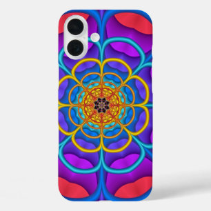 Decorative abstract Flower shape iPhone 16 Plus Case