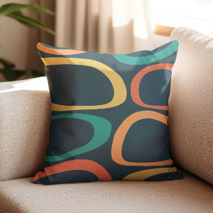 Decorative Abstract Pattern Mid Century Modern Cushion