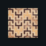 Decorative African Mudcloth Pattern Canvas Print<br><div class="desc">Decorative African mudcloth pattern by Norman Wyatt Jr. featuring geometric shapes that seem to fit together. Fans of Tetris or geometric shapes should make this purchase today!</div>