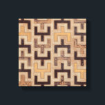 Decorative African Mudcloth Pattern Canvas Print<br><div class="desc">Decorative African mudcloth pattern by Norman Wyatt Jr. featuring geometric shapes that seem to fit together. Fans of Tetris or geometric shapes should make this purchase today!</div>
