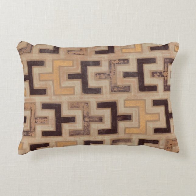 Decorative African Mudcloth Pattern Decorative Cushion (Front)