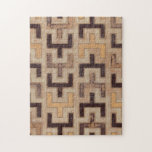 Decorative African Mudcloth Pattern Jigsaw Puzzle<br><div class="desc">Decorative African mudcloth pattern by Norman Wyatt Jr. featuring geometric shapes that seem to fit together. Fans of Tetris or geometric shapes should make this purchase today!</div>