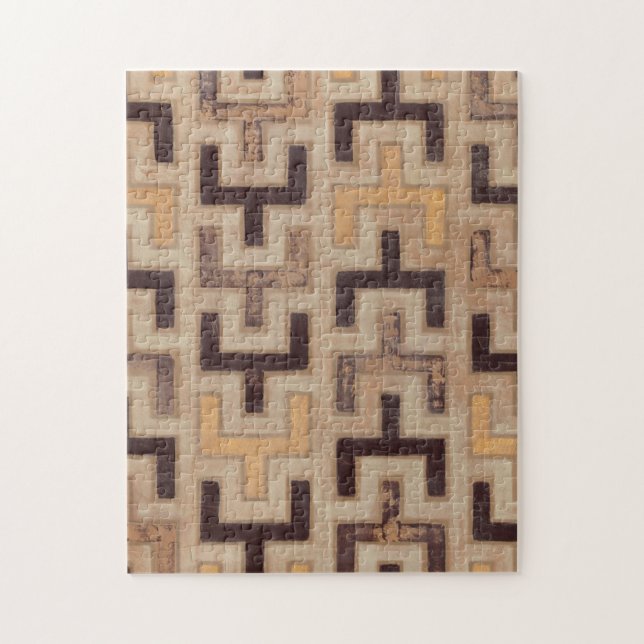 Decorative African Mudcloth Pattern Jigsaw Puzzle (Vertical)