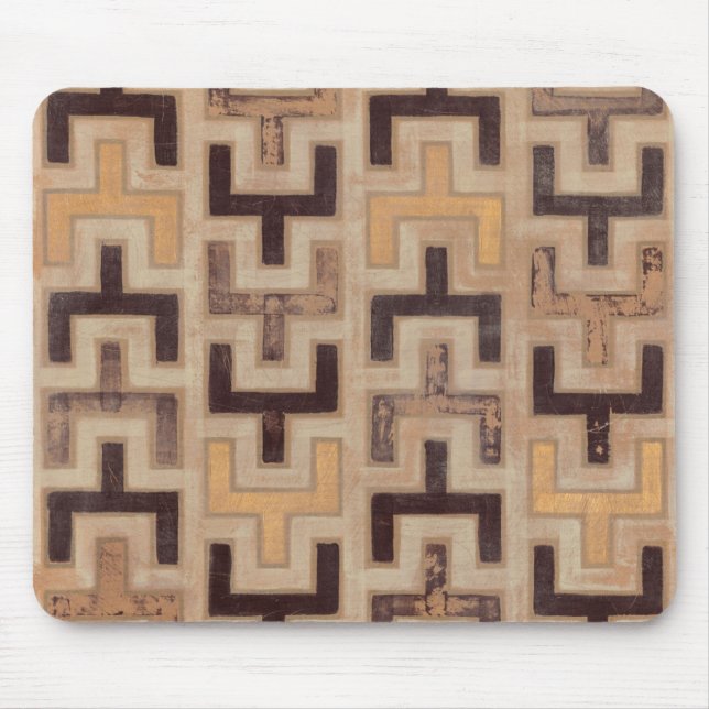 Decorative African Mudcloth Pattern Mouse Mat (Front)