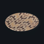 Decorative African Mudcloth Pattern Paper Plate<br><div class="desc">Decorative African mudcloth pattern by Norman Wyatt Jr. featuring geometric shapes that seem to fit together. Fans of Tetris or geometric shapes should make this purchase today!</div>