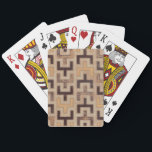Decorative African Mudcloth Pattern Playing Cards<br><div class="desc">Decorative African mudcloth pattern by Norman Wyatt Jr. featuring geometric shapes that seem to fit together. Fans of Tetris or geometric shapes should make this purchase today!</div>