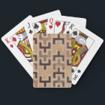 Decorative African Mudcloth Pattern Playing Cards<br><div class="desc">Decorative African mudcloth pattern by Norman Wyatt Jr. featuring geometric shapes that seem to fit together. Fans of Tetris or geometric shapes should make this purchase today!</div>