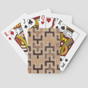 Decorative African Mudcloth Pattern Playing Cards
