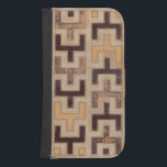 Decorative African Mudcloth Pattern Samsung S4 Wallet Case<br><div class="desc">Decorative African mudcloth pattern by Norman Wyatt Jr. featuring geometric shapes that seem to fit together. Fans of Tetris or geometric shapes should make this purchase today!</div>