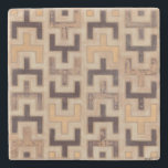 Decorative African Mudcloth Pattern Stone Coaster<br><div class="desc">Decorative African mudcloth pattern by Norman Wyatt Jr. featuring geometric shapes that seem to fit together. Fans of Tetris or geometric shapes should make this purchase today!</div>
