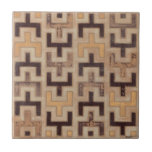 Decorative African Mudcloth Pattern Tile<br><div class="desc">Decorative African mudcloth pattern by Norman Wyatt Jr. featuring geometric shapes that seem to fit together. Fans of Tetris or geometric shapes should make this purchase today!</div>