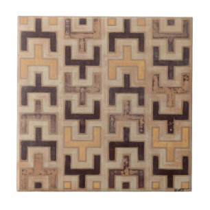 Decorative African Mudcloth Pattern Tile