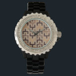 Decorative African Mudcloth Pattern Watch<br><div class="desc">Decorative African mudcloth pattern by Norman Wyatt Jr. featuring geometric shapes that seem to fit together. Fans of Tetris or geometric shapes should make this purchase today!</div>