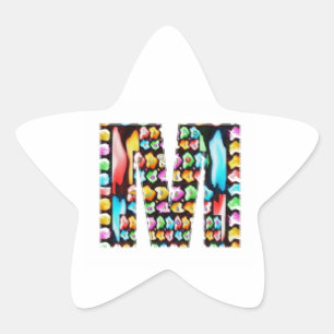 Decorative Alphabets - Party Giveaway Star Sticker