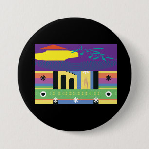 Decorative and Bold Maximalist Design for Artists  7.5 Cm Round Badge