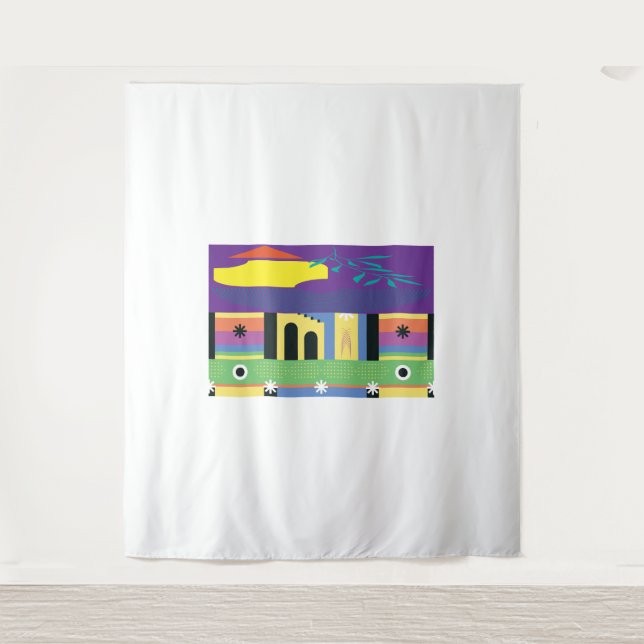 Decorative and Bold Maximalist Design for Artists  Tapestry (Front)