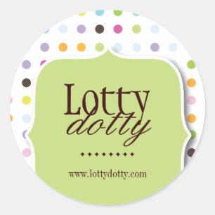 Decorative and Whimsical Polk a Dot Stickers