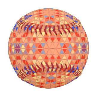 Decorative Art - mosaic - Arlequin colors - Baseball