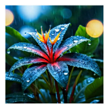 Decorative Art - Rain Drops On The Leaves #3