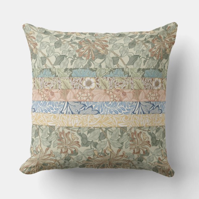 Decorative Art William Morris Nouveau Wallpapers Cushion (Front)