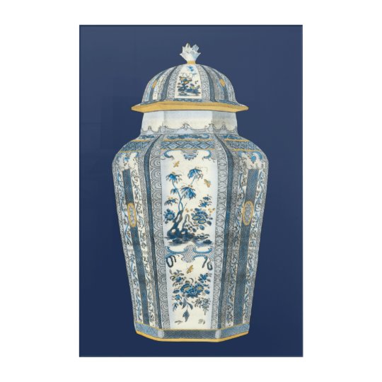 Decorative Asian Urn In Blue White Acrylic Wall Art Zazzle Co Uk - Blue And White Wall Art Uk Decorative Asian Urn In Blue White Acrylic Wall Art Zazzle Co Uk - Blue And White Wall Art Uk