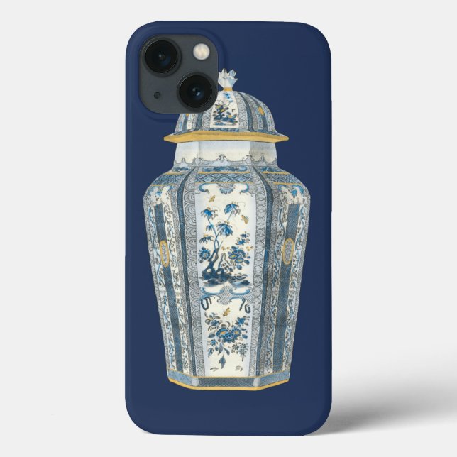 Decorative Asian Urn in Blue & White Case-Mate iPhone Case (Back)
