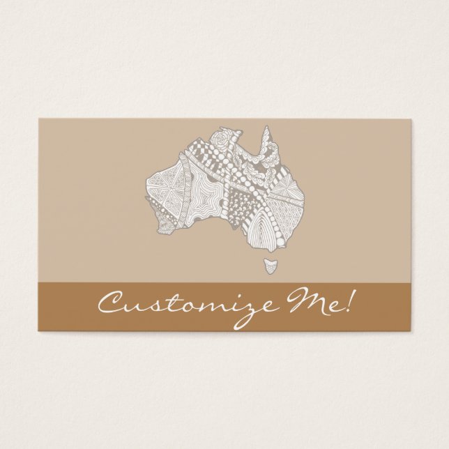 Decorative Australia Map Art (Front)